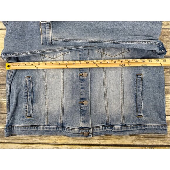 Driftwood Jeans Denim Jacket Arizona Sunrise Womens Plus Size 3X Embroidered NEW - Picture 13 of 16